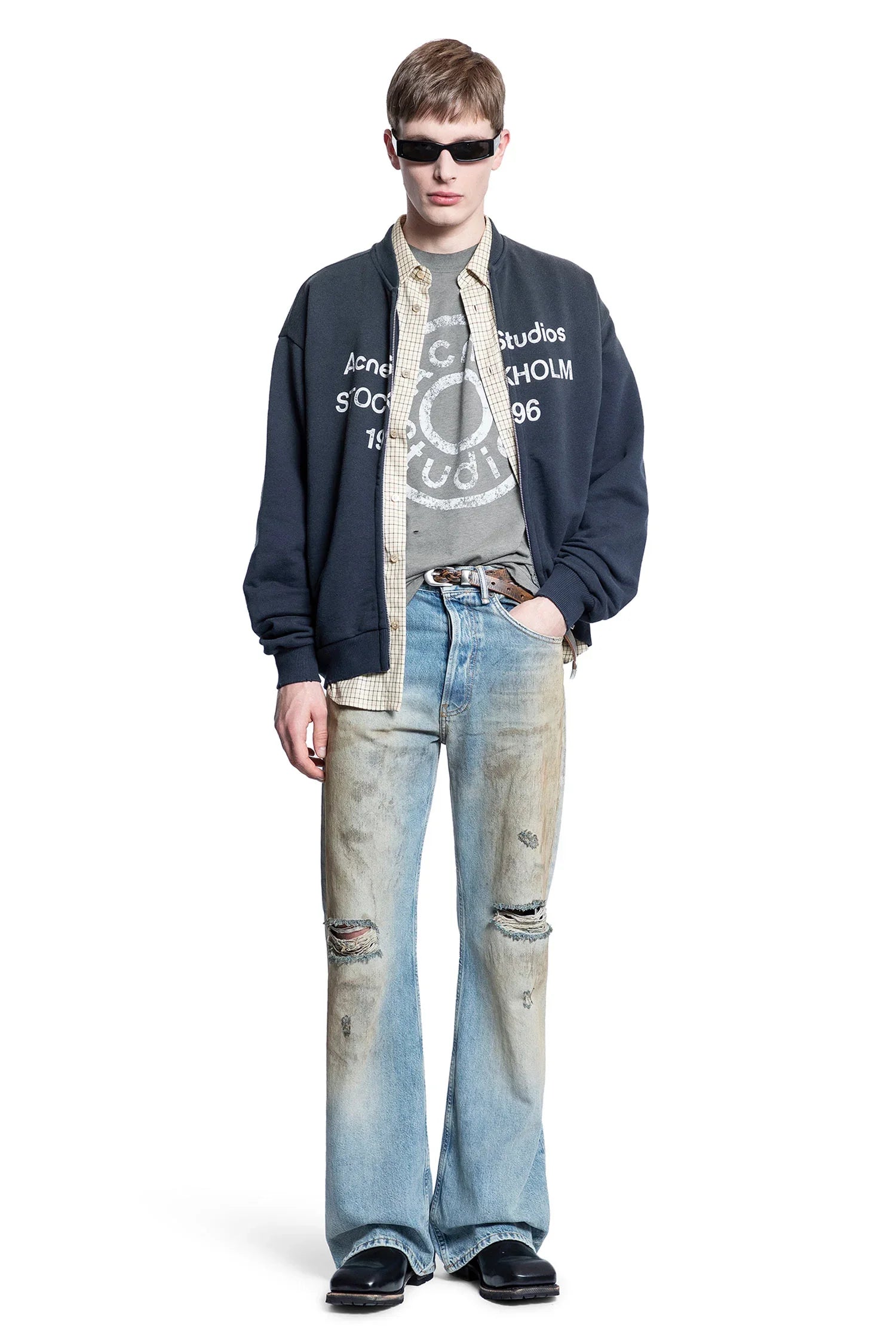 ACNE STUDIOS 1996 Logo Bomber Sweatshirt man