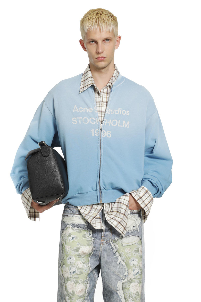 ACNE STUDIOS Washed Zip-Up Cardigan man