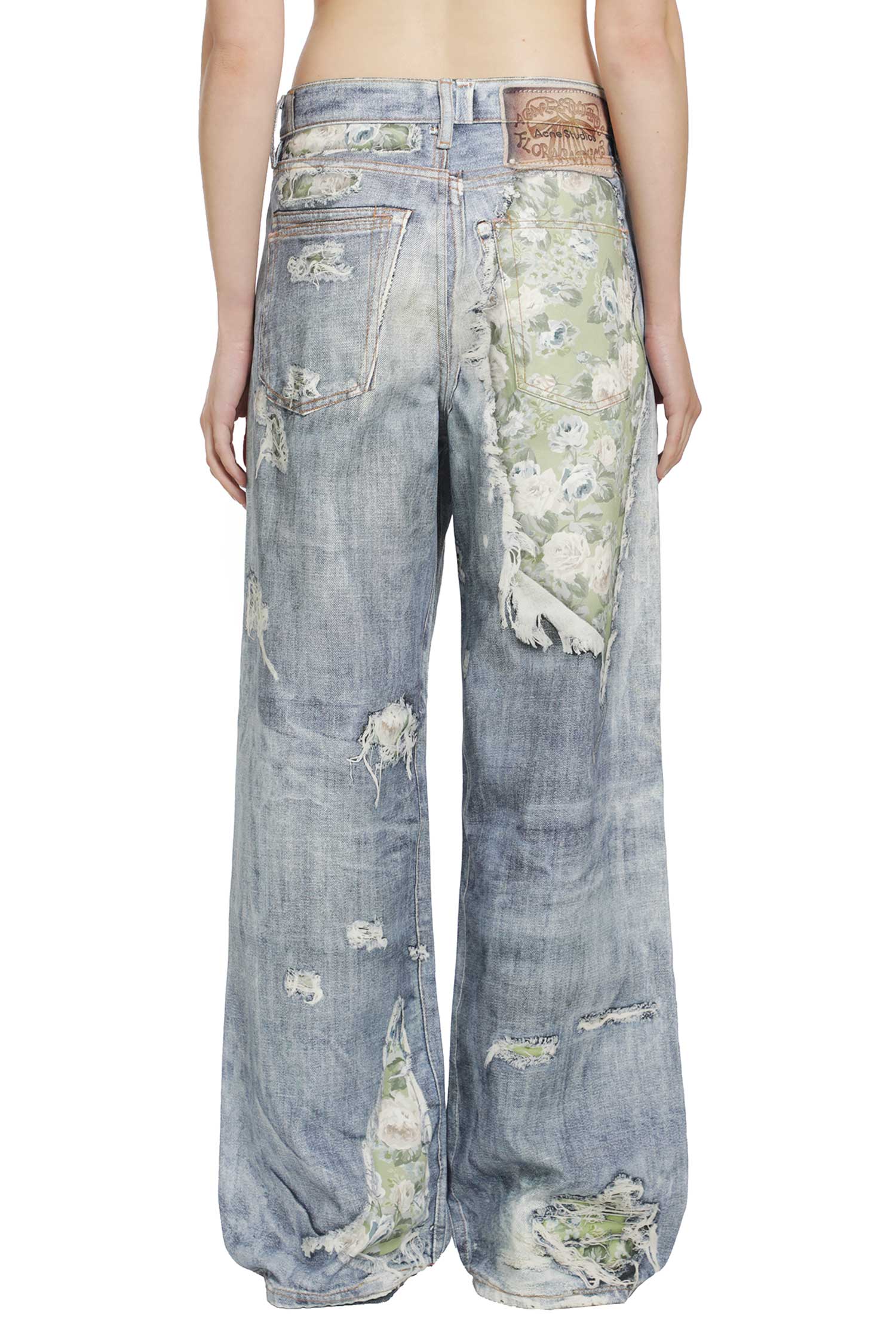 ACNE STUDIOS Trompe-L'Oeil Jeans 1981 woman
