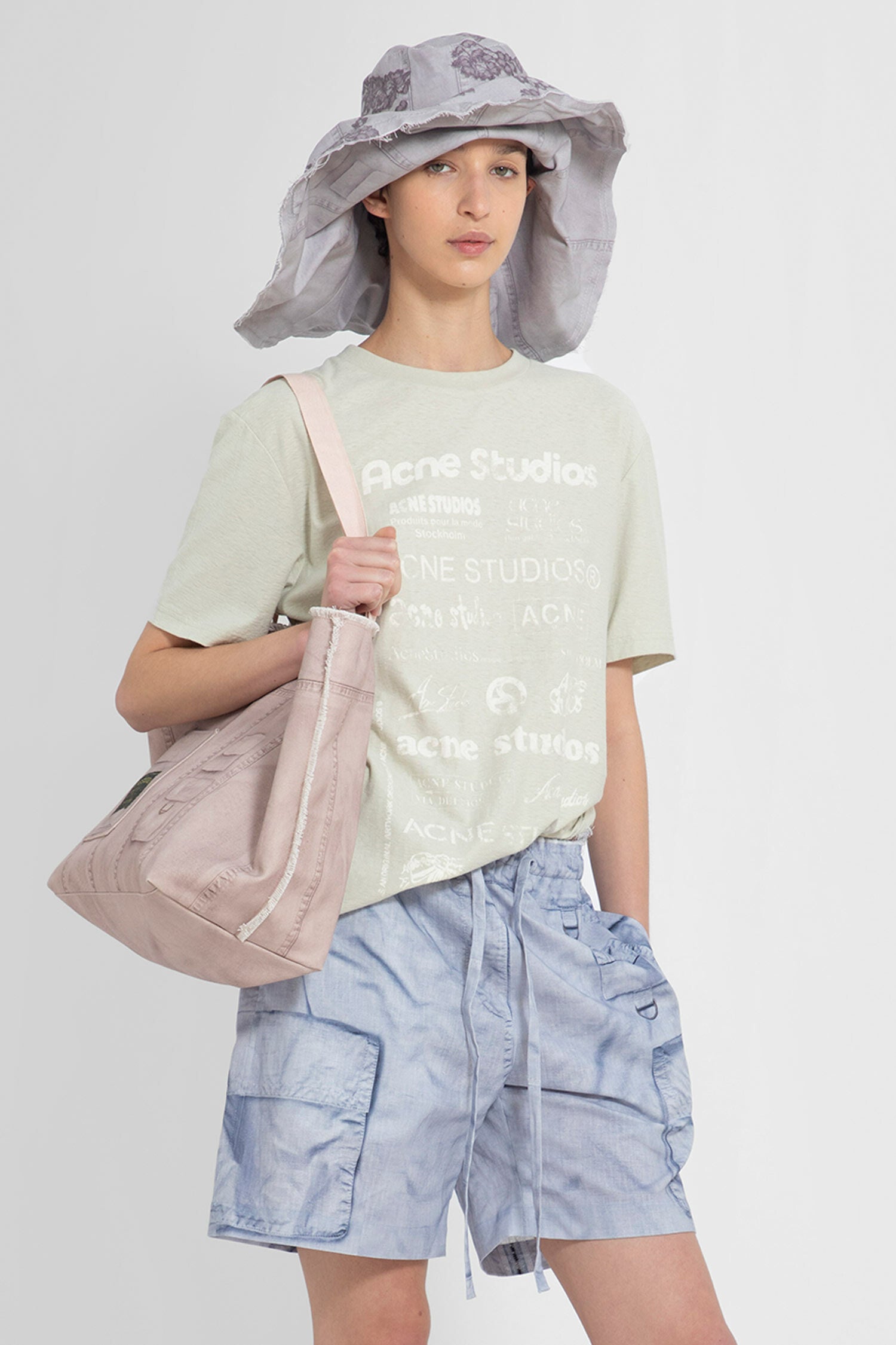 ACNE STUDIOS WOMAN GREEN T-SHIRTS