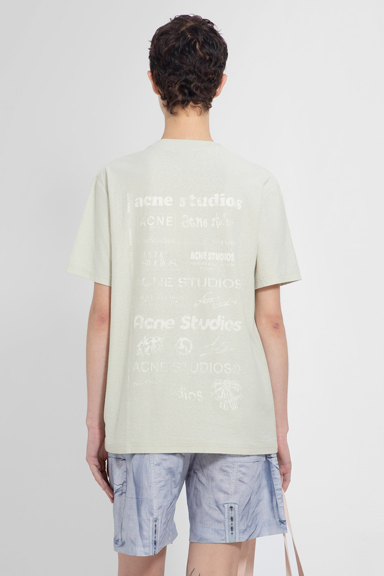 ACNE STUDIOS WOMAN GREEN T-SHIRTS