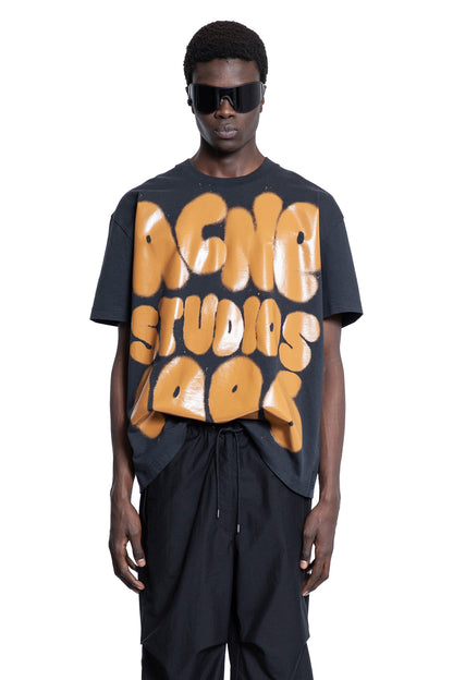 ACNE STUDIOS MAN BLACK T-SHIRTS & TANK TOPS