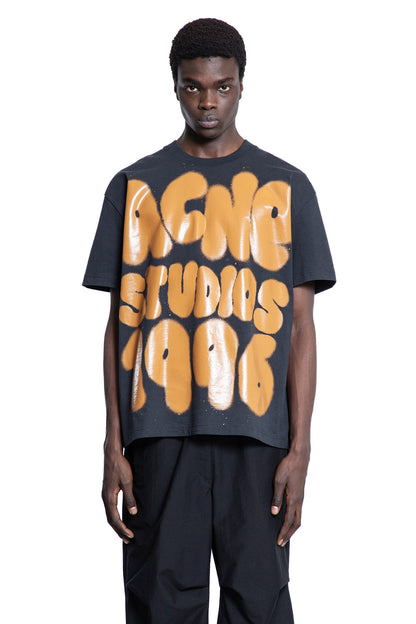 ACNE STUDIOS MAN BLACK T-SHIRTS & TANK TOPS