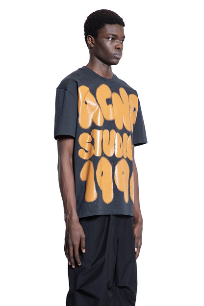 ACNE STUDIOS MAN BLACK T-SHIRTS & TANK TOPS