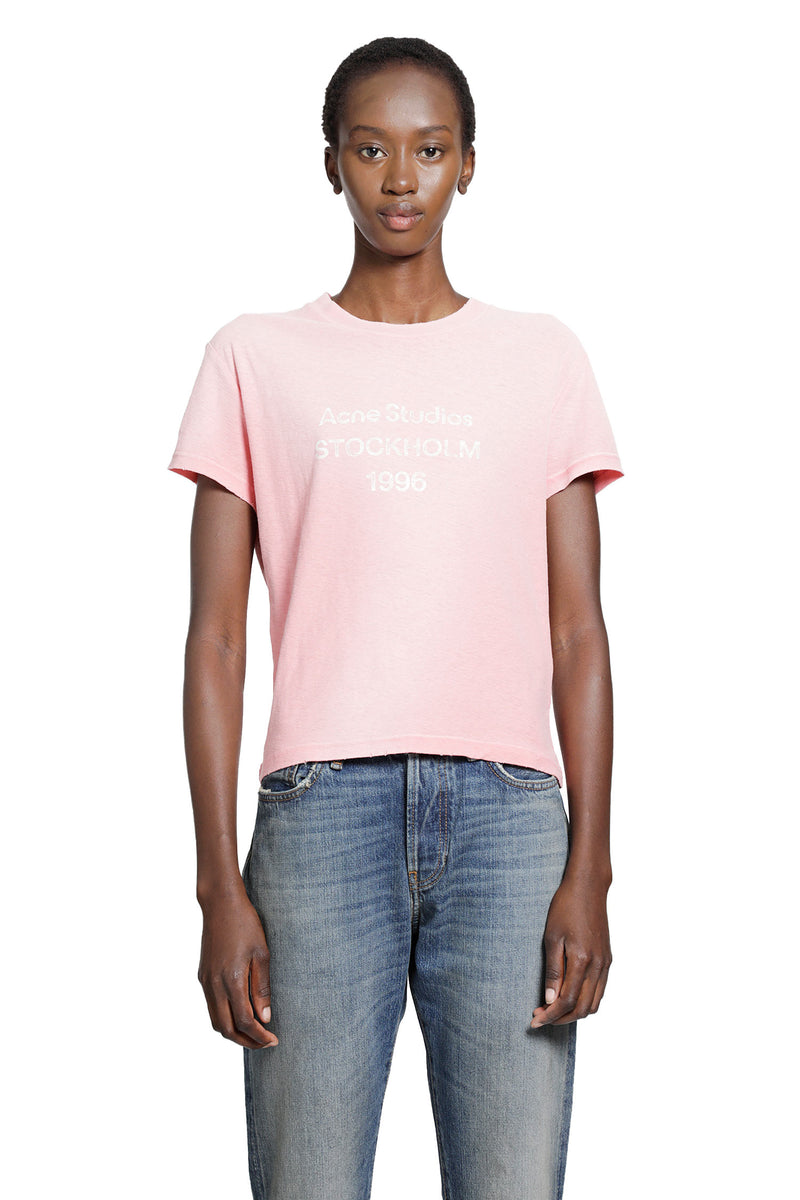 ACNE STUDIOS Fitted Logo T-Shirt woman