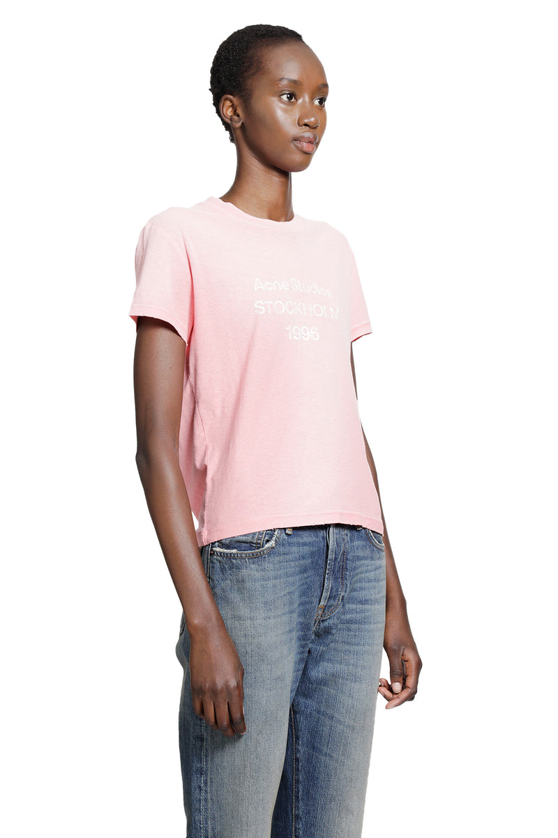 ACNE STUDIOS Fitted Logo T-Shirt woman
