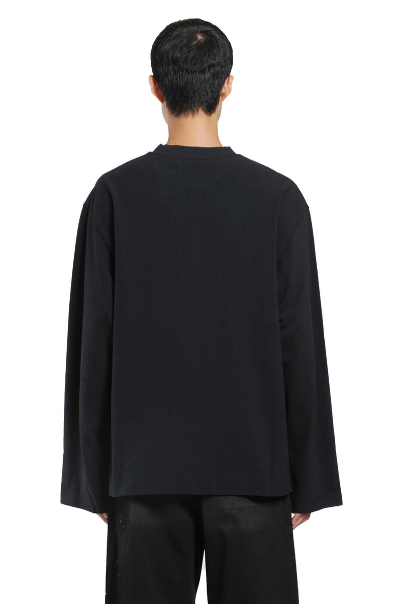 ACNE STUDIOS Logo Piqué Long Sleeve T-Shirt man