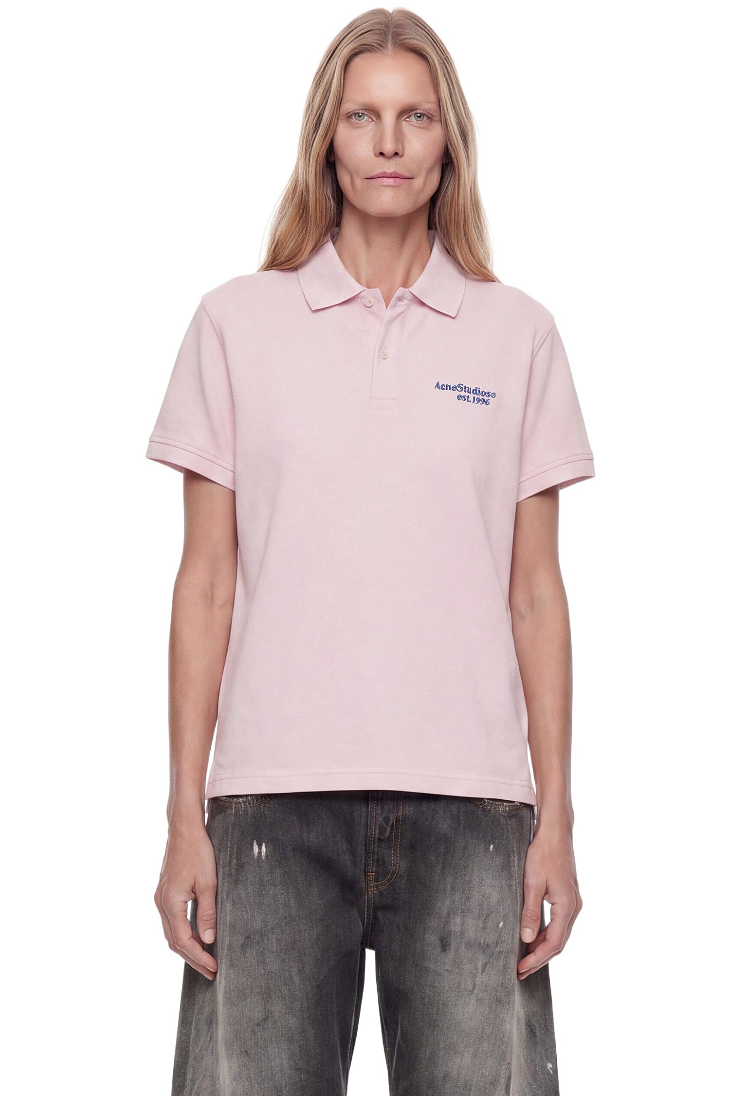 ACNE STUDIOS Logo Polo T-Shirt woman