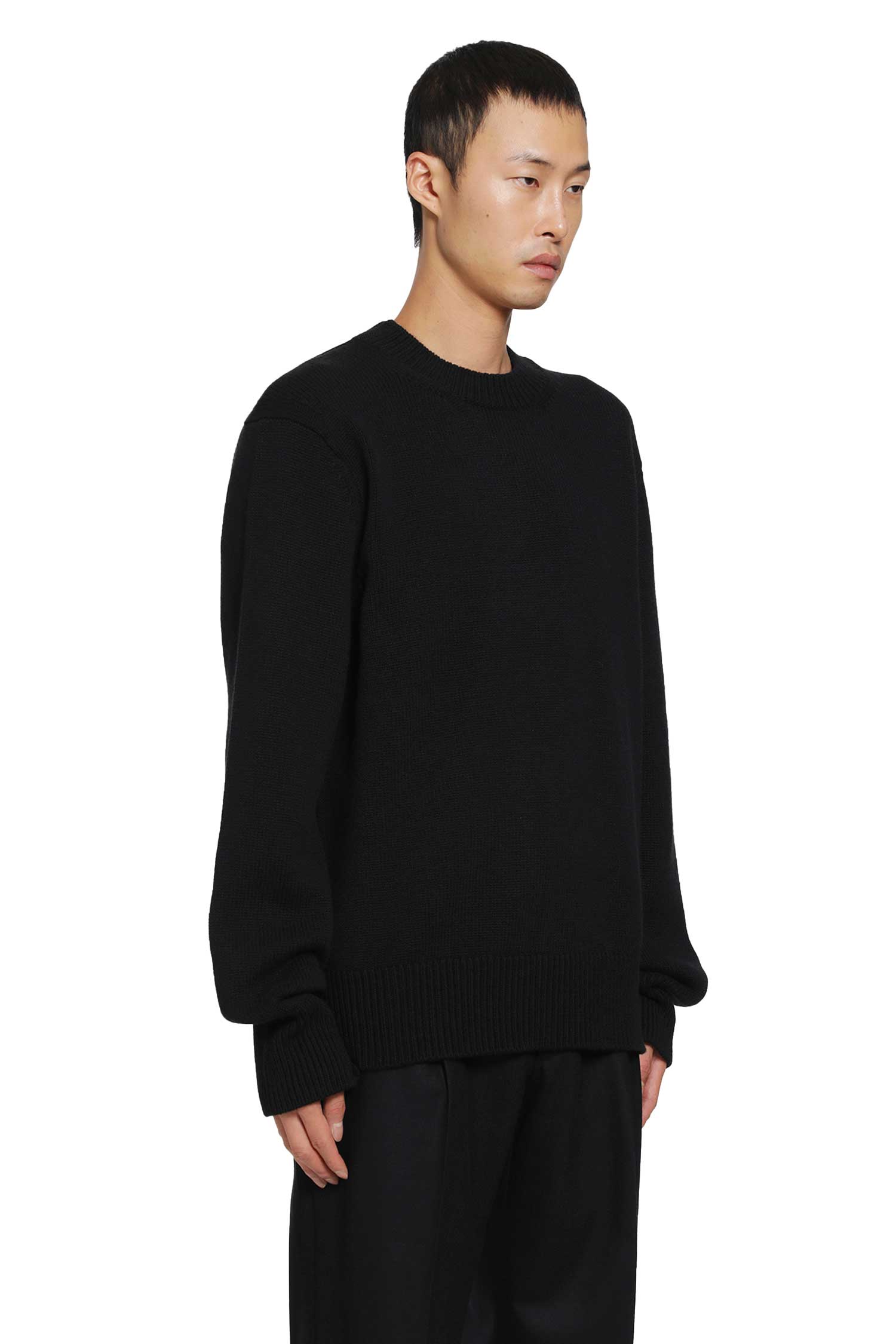 SALON C LUNDMAN Chunky O-Neck Sweater man