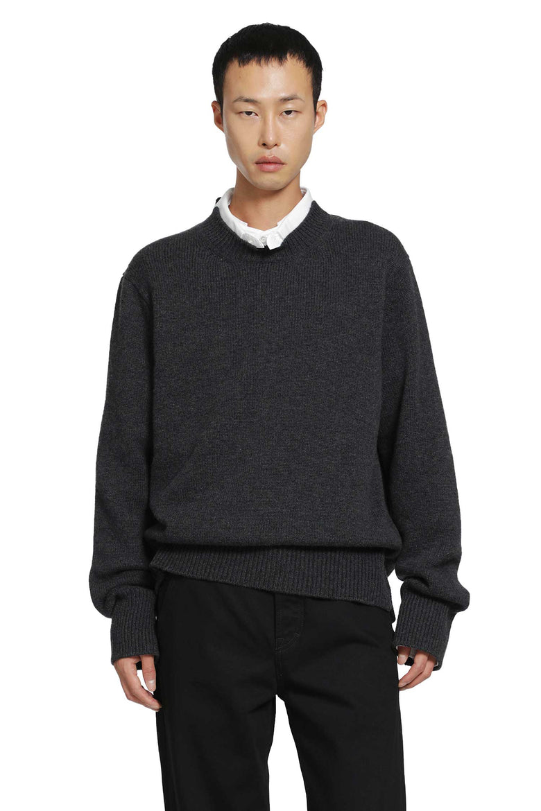 SALON C LUNDMAN Chunky O-Neck Sweater man