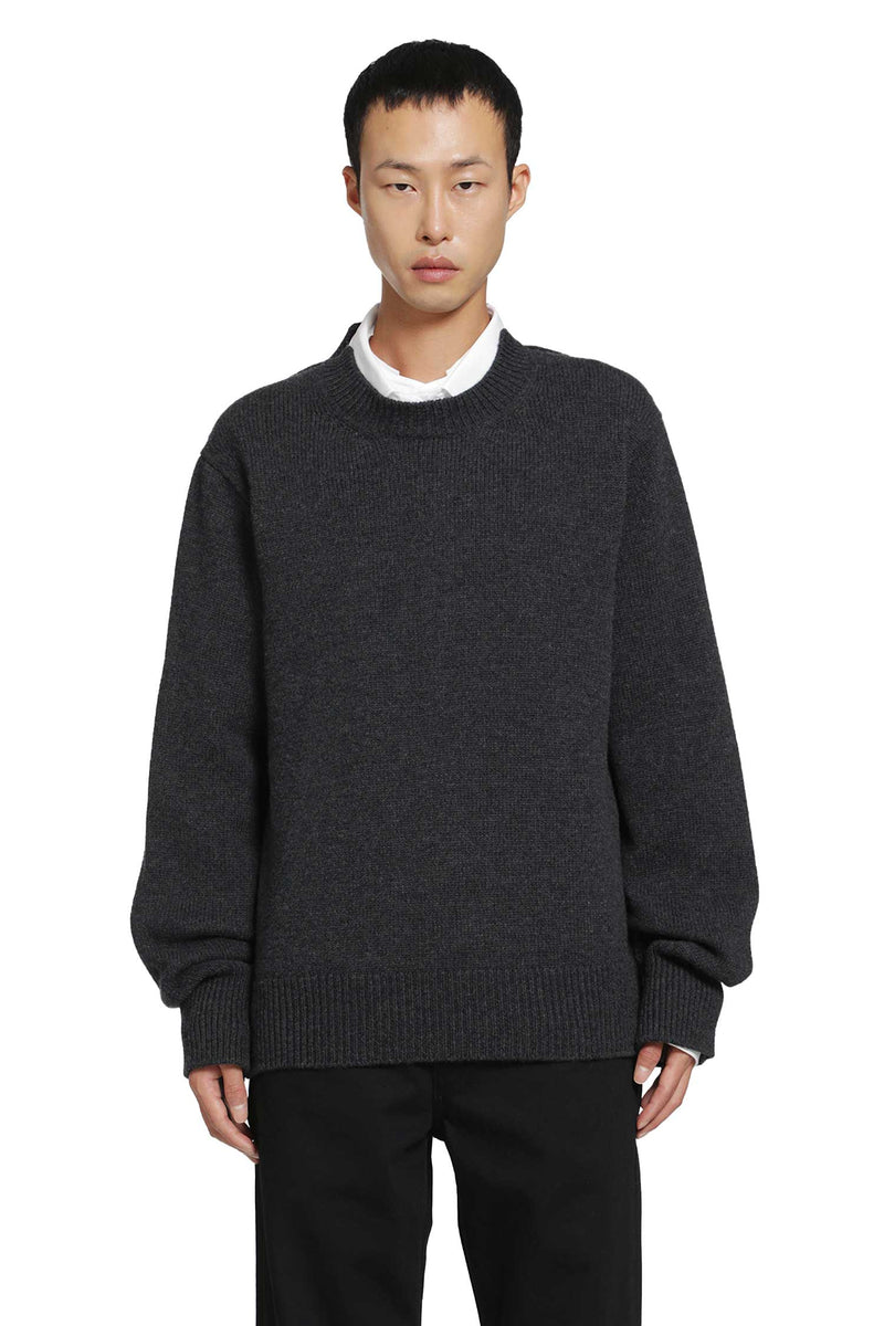 SALON C LUNDMAN Chunky O-Neck Sweater man
