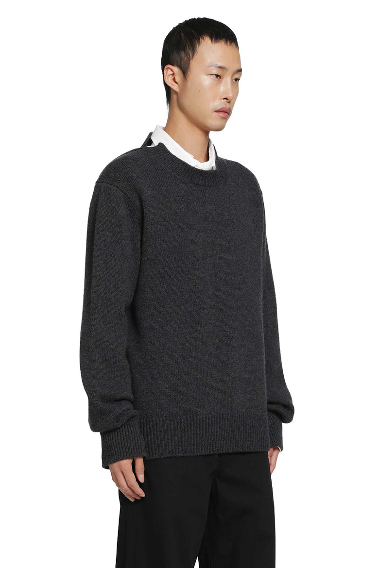 SALON C LUNDMAN Chunky O-Neck Sweater man
