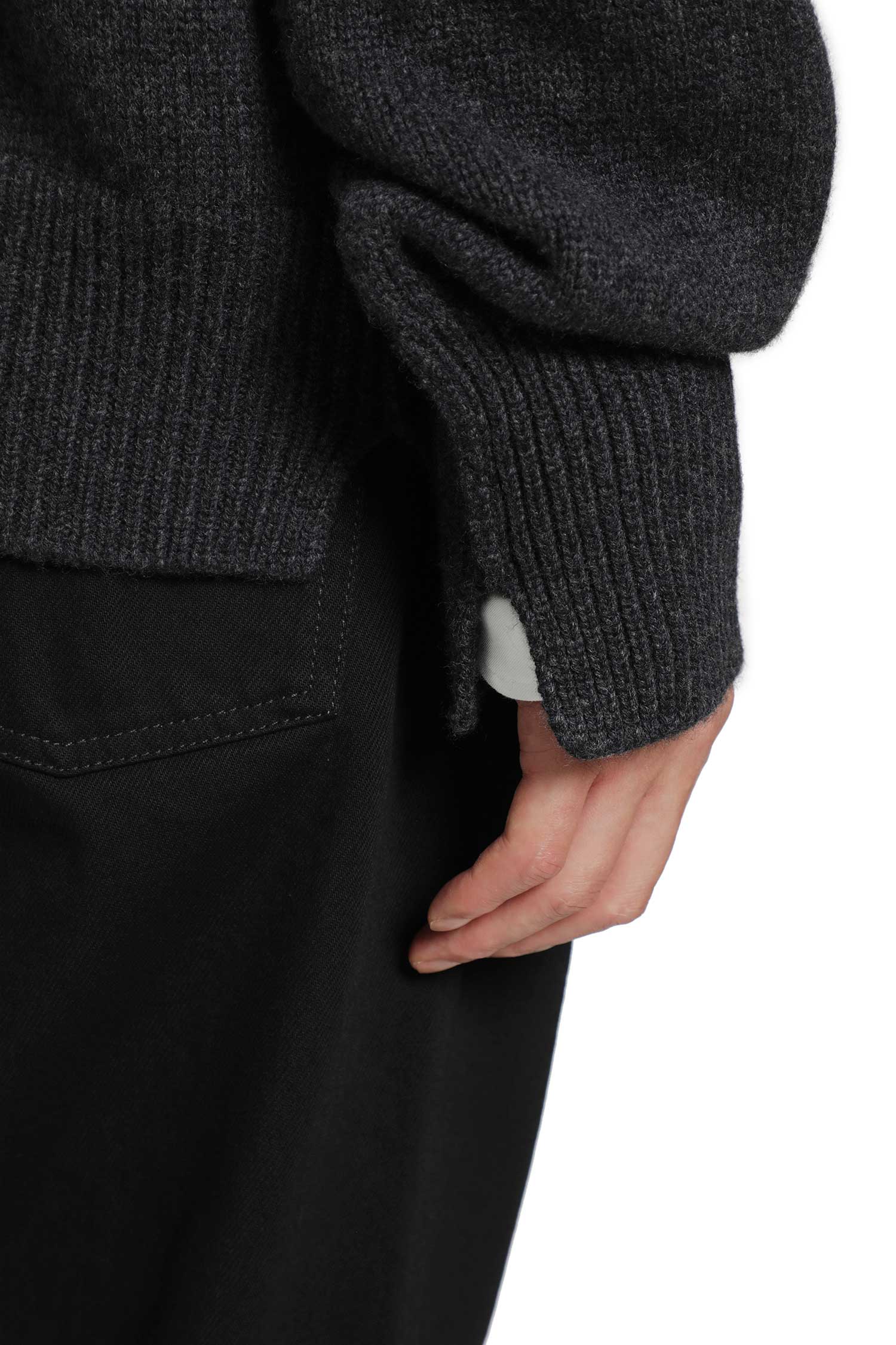 SALON C LUNDMAN Chunky O-Neck Sweater man