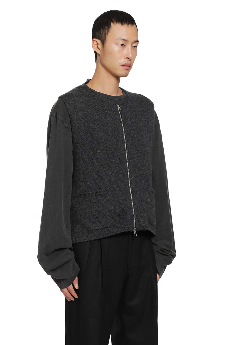 SALON C LUNDMAN Zip Gilet man