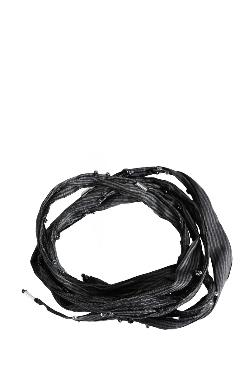 SALON C LUNDMAN Glass Bead Necklace man