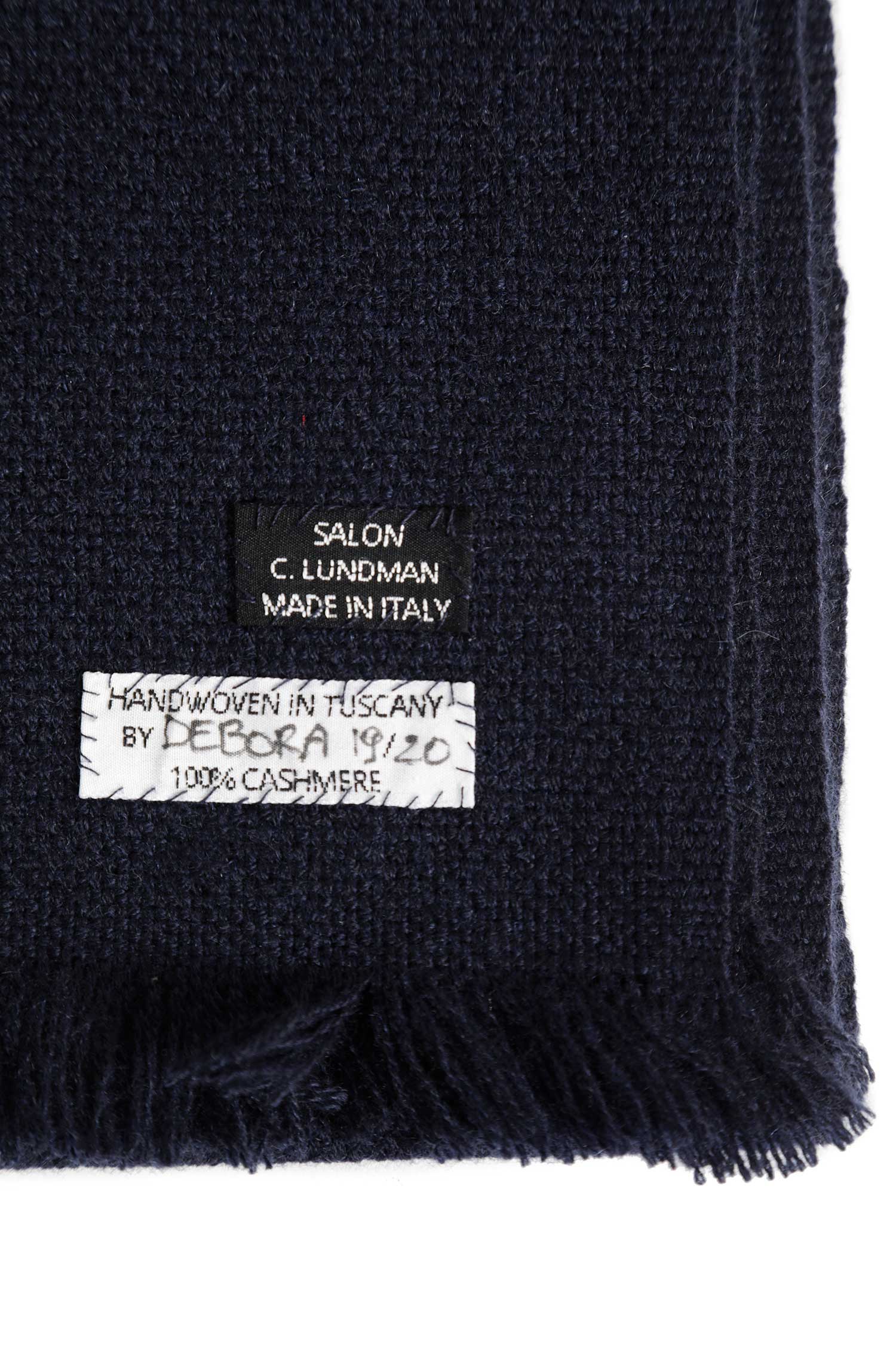 SALON C LUNDMAN Handwoven Cashmere Scarf man
