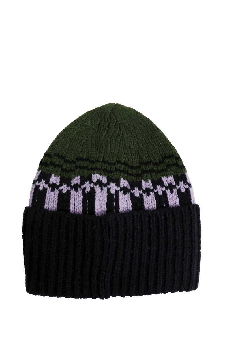 
              MARNI Geometric Motif Wool Beanie man
            