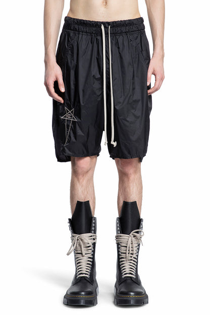 RICK OWENS MAN BLACK SHORTS & SKIRTS