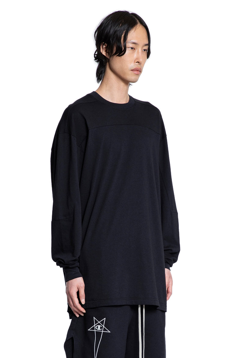 RICK OWENS DRKSHDW MAN BLACK T-SHIRTS & TANK TOPS