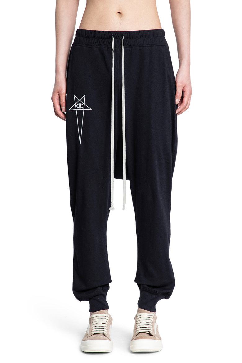 RICK OWENS DRKSHDW MAN BLACK TROUSERS