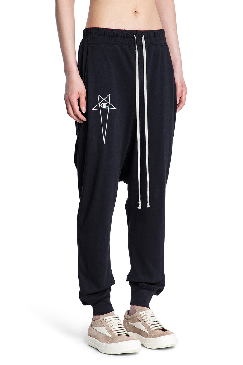 RICK OWENS DRKSHDW MAN BLACK TROUSERS