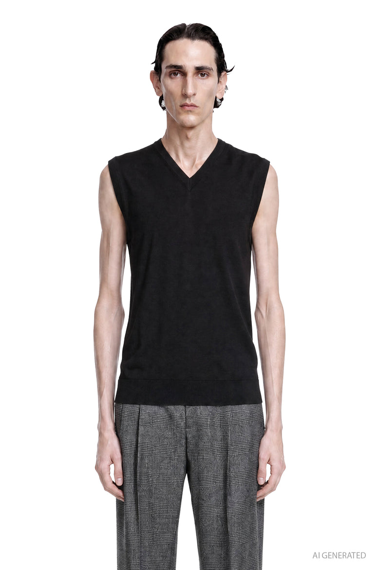 LARDINI Wool Vest man