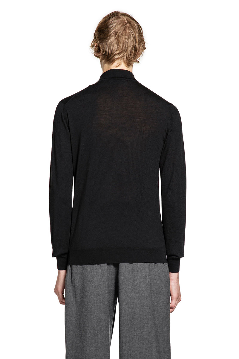 Long Sleeve Wool Polo