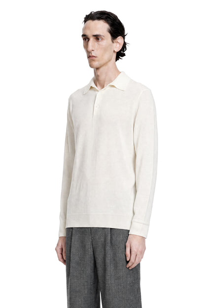 Wool-Silk Long Sleeve Polo
