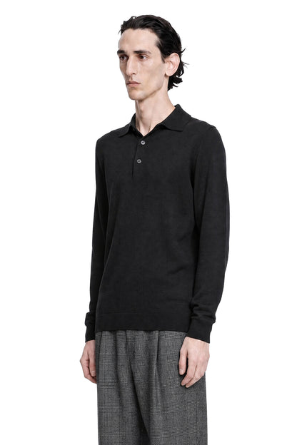 Wool-Silk Long Sleeve Polo