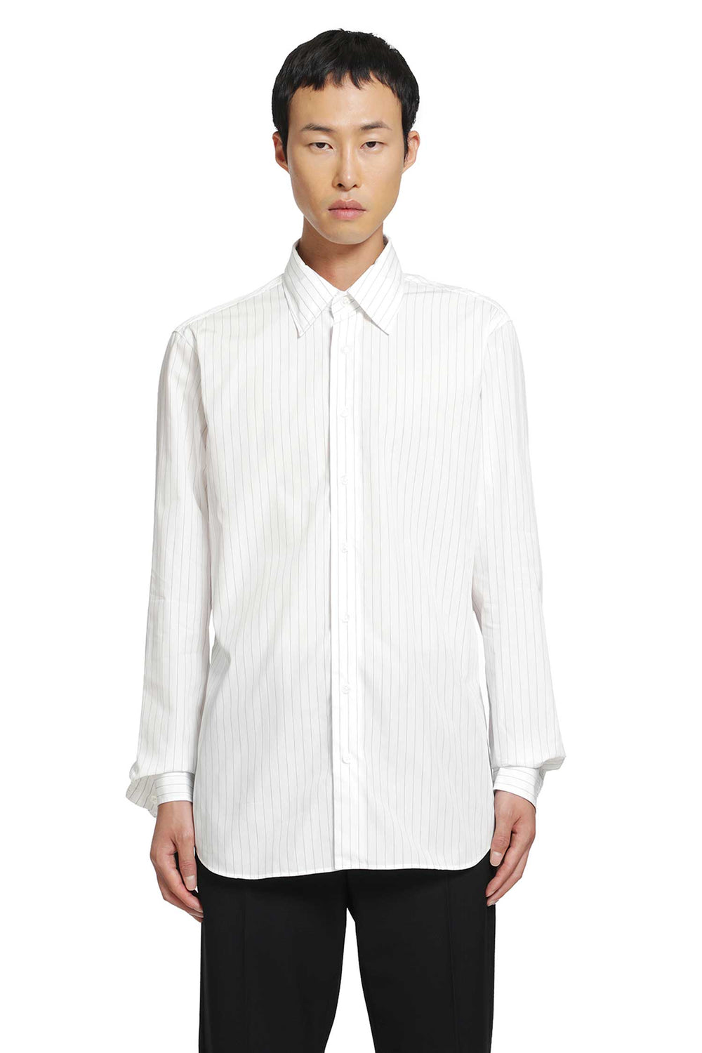 LARDINI Pinstriped Cotton Shirt man