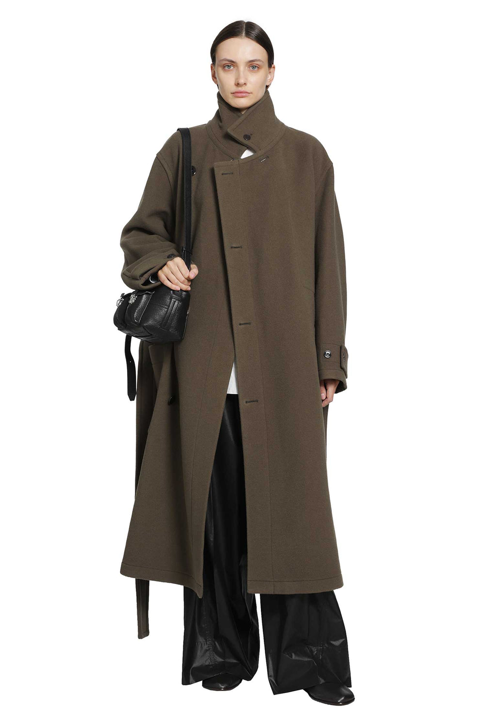 LEMAIRE Double Wool Wrap Coat woman