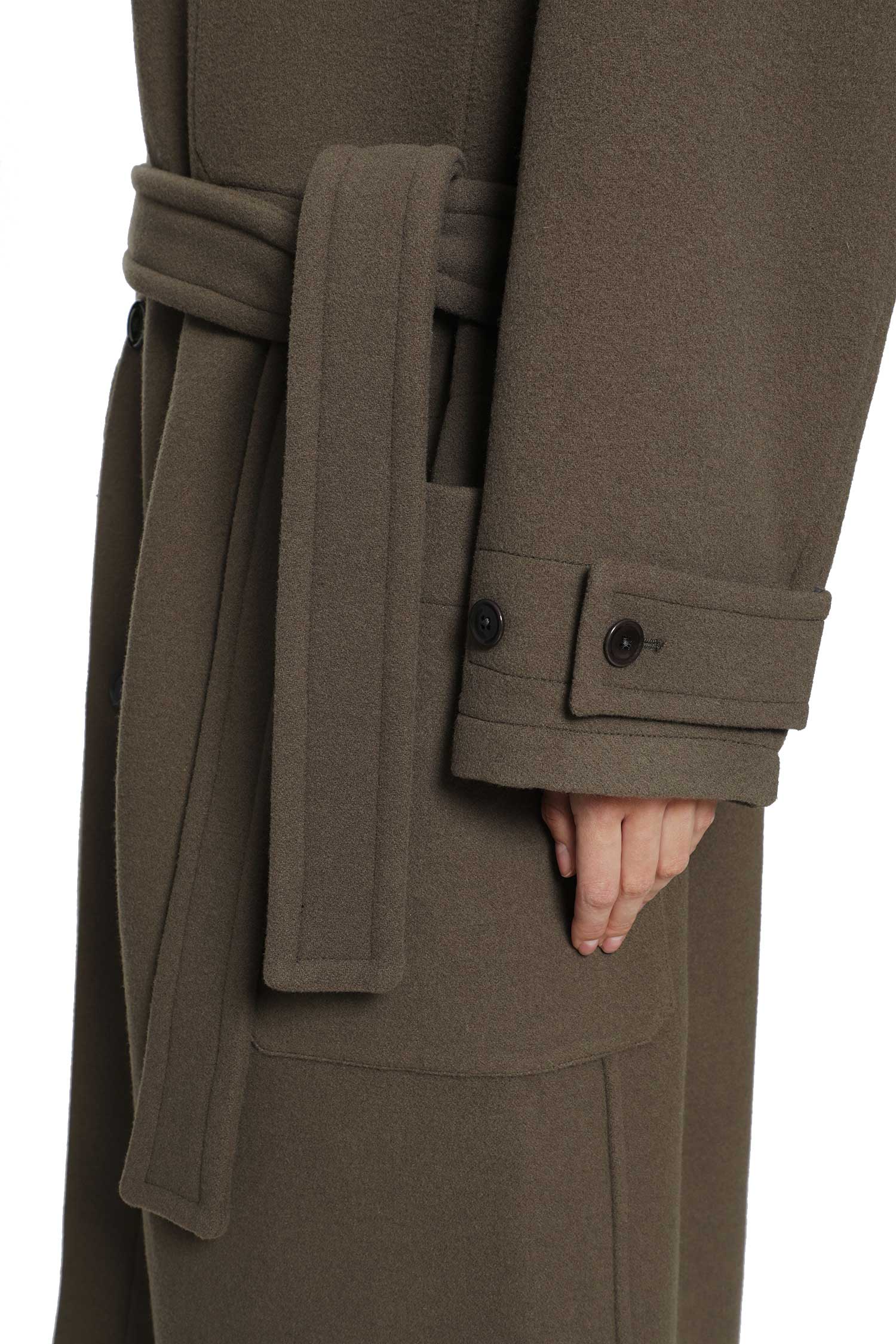 LEMAIRE Double Wool Wrap Coat woman