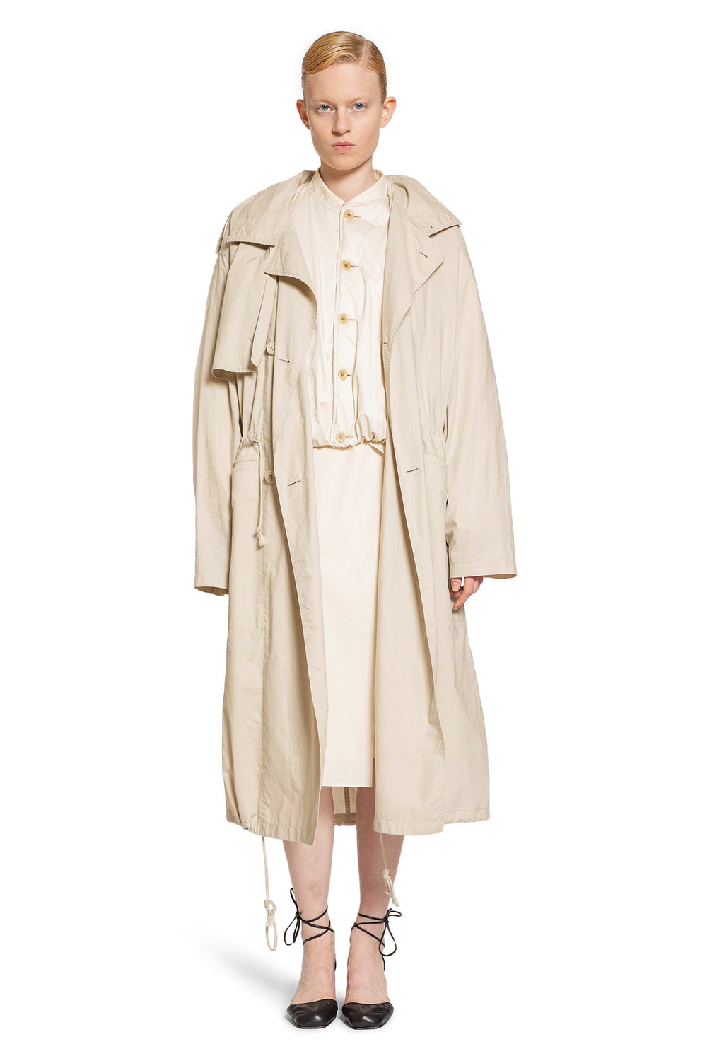 LEMAIRE WOMAN BEIGE COATS