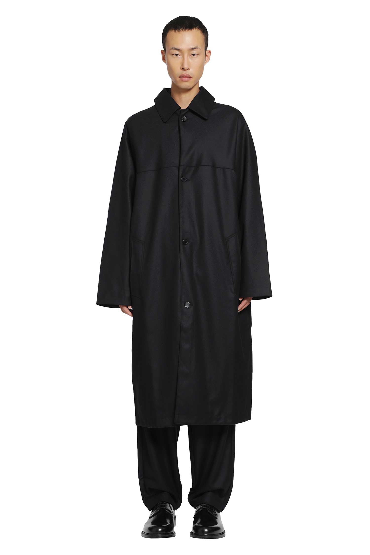 ROSE BURRITO Wool Flannel Coat man