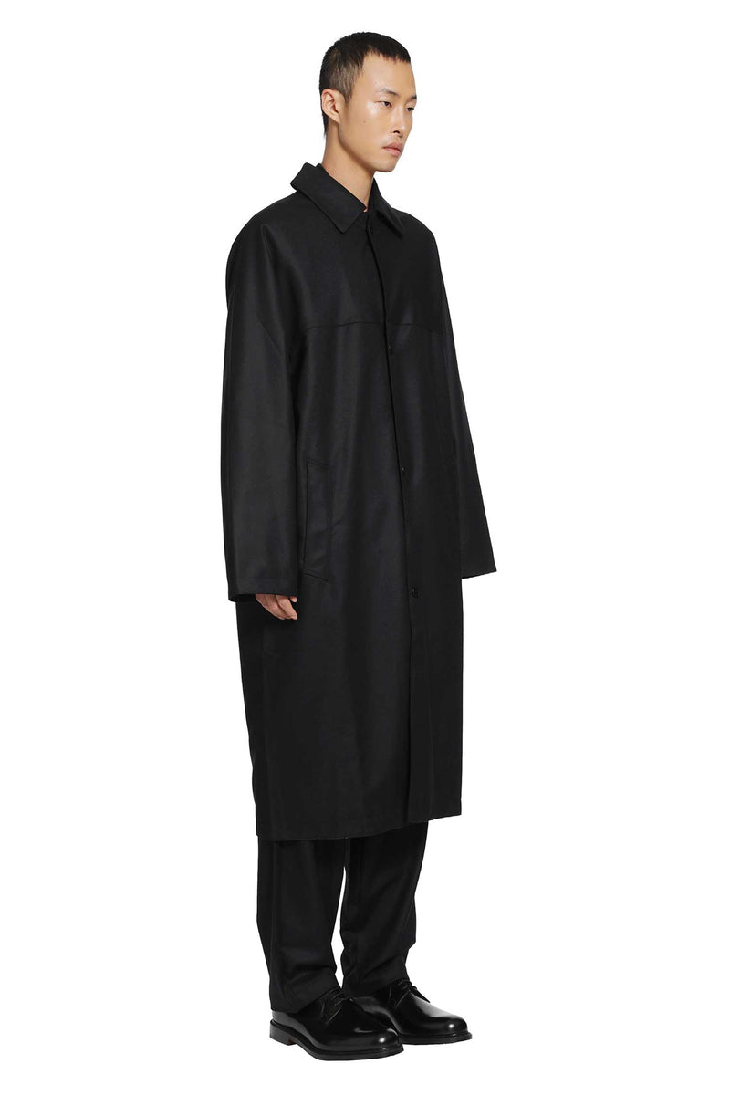ROSE BURRITO Wool Flannel Coat man