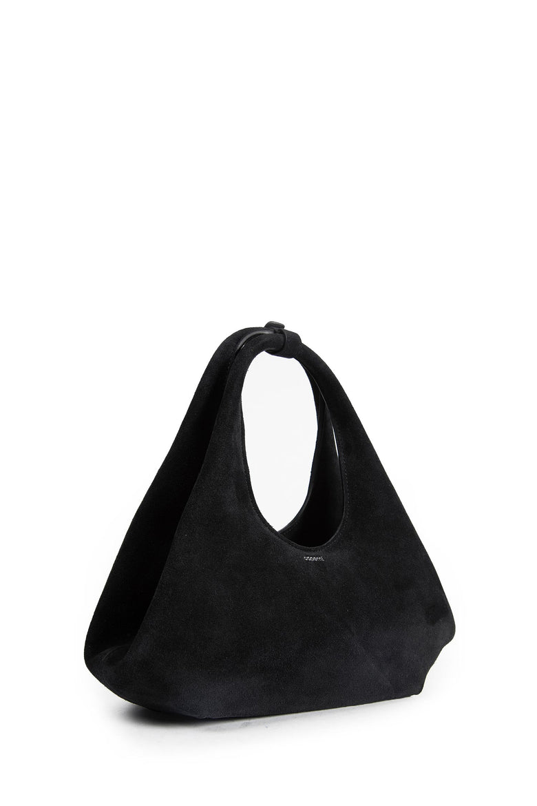 Folded Suede Shoulder Bag