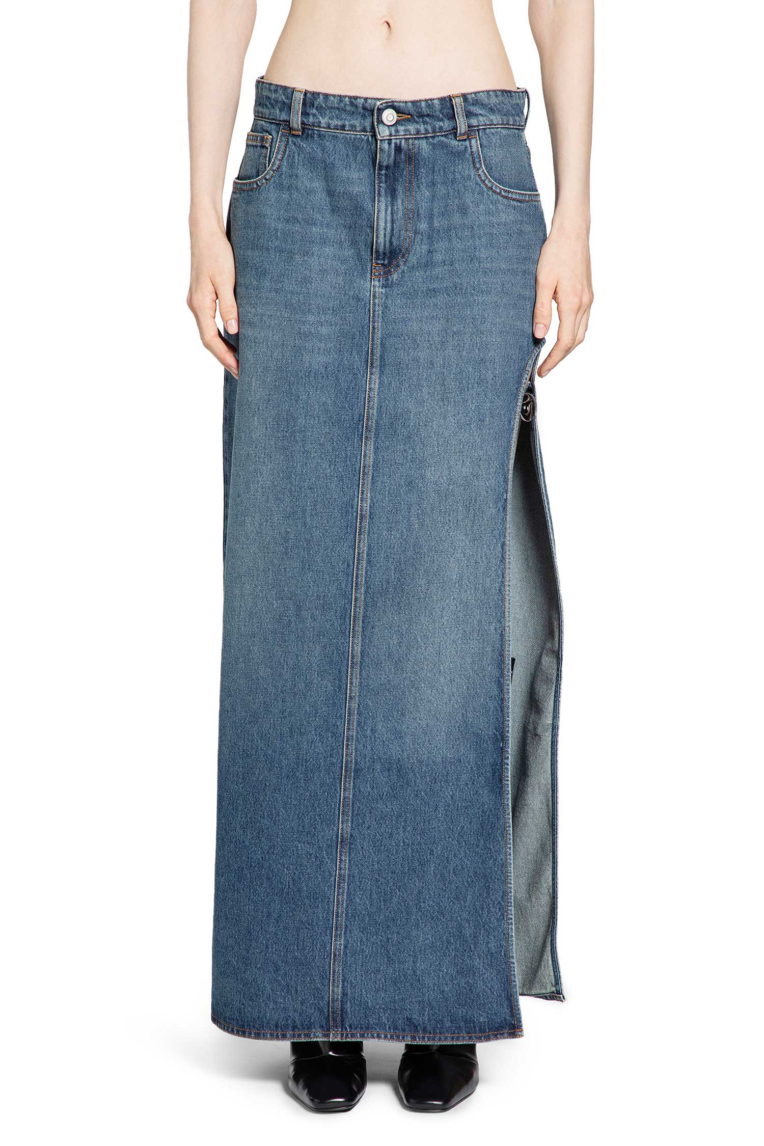 Garter Belt Denim Skirt