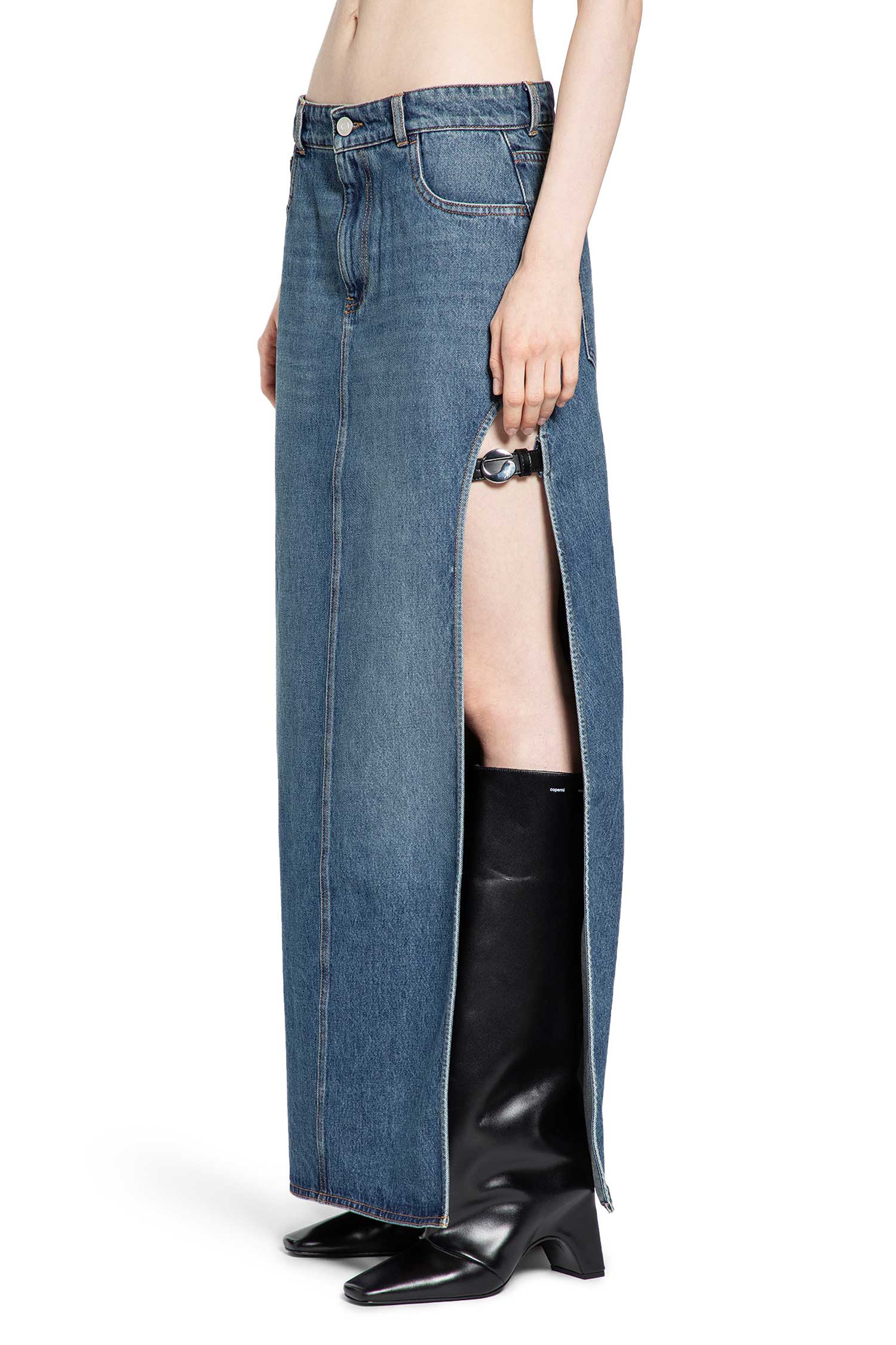 Garter Belt Denim Skirt
