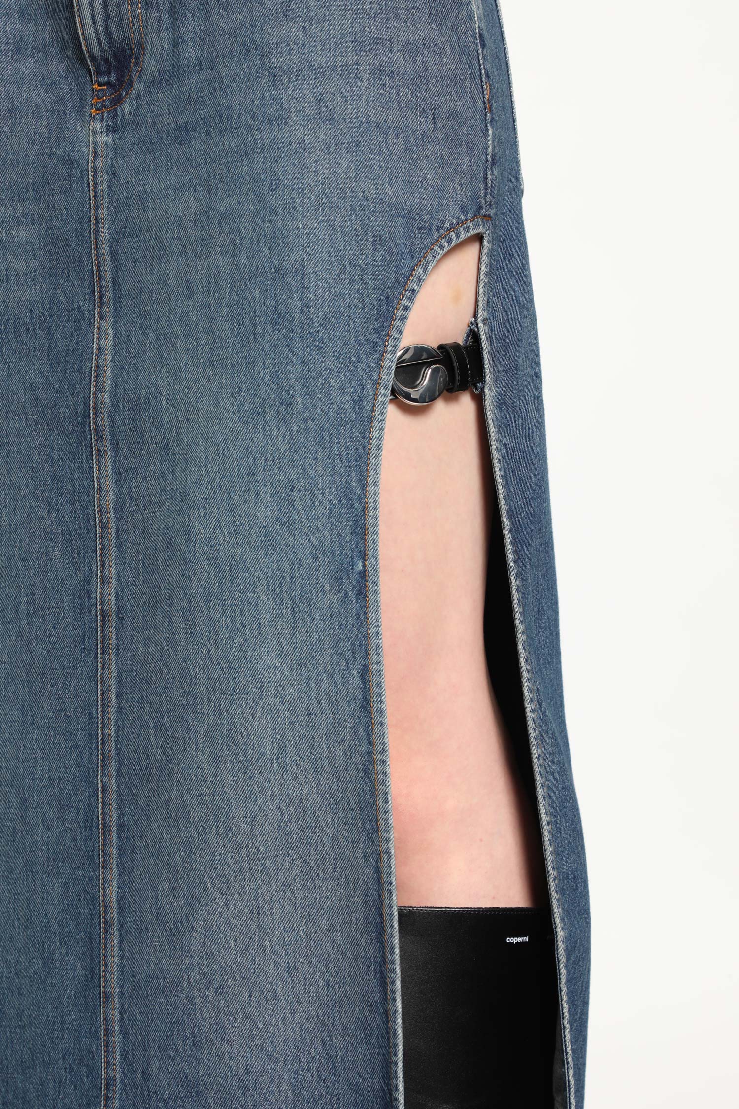 Garter Belt Denim Skirt