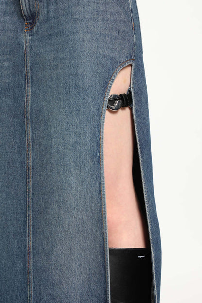 Garter Belt Denim Skirt