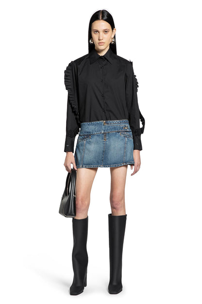 Yoke Denim Skirt