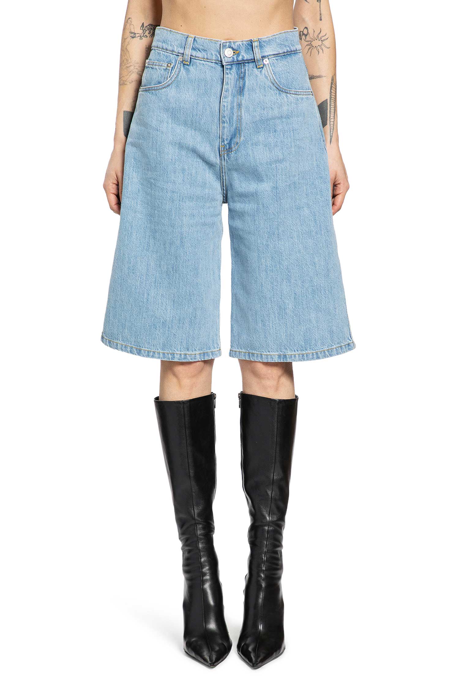 Denim Bermuda Shorts