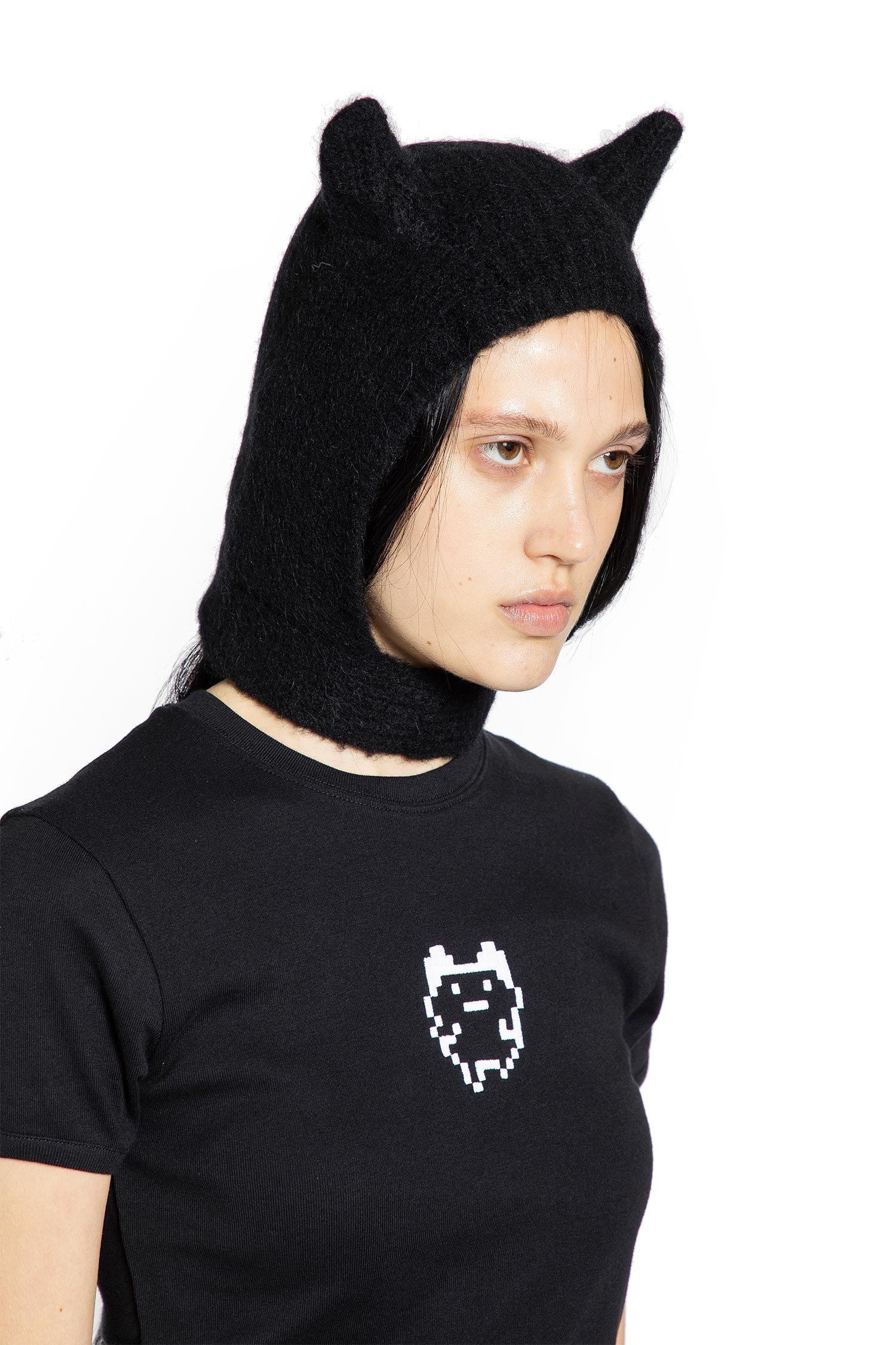 Knitted Horn Beanie