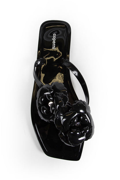 Silicone Flower Flats Sandals