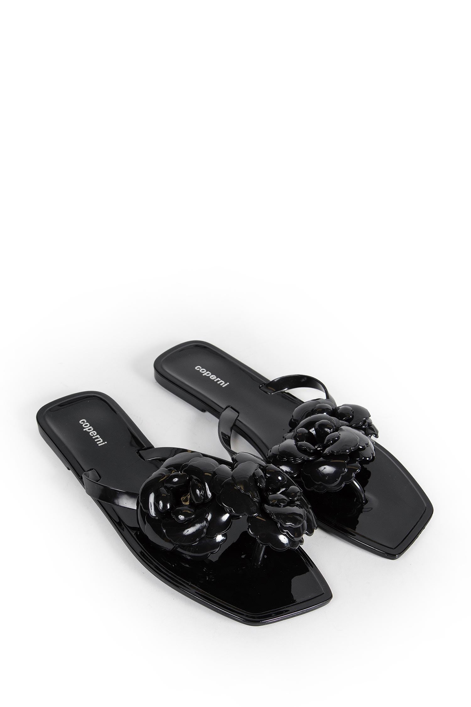 Silicone Flower Flats Sandals