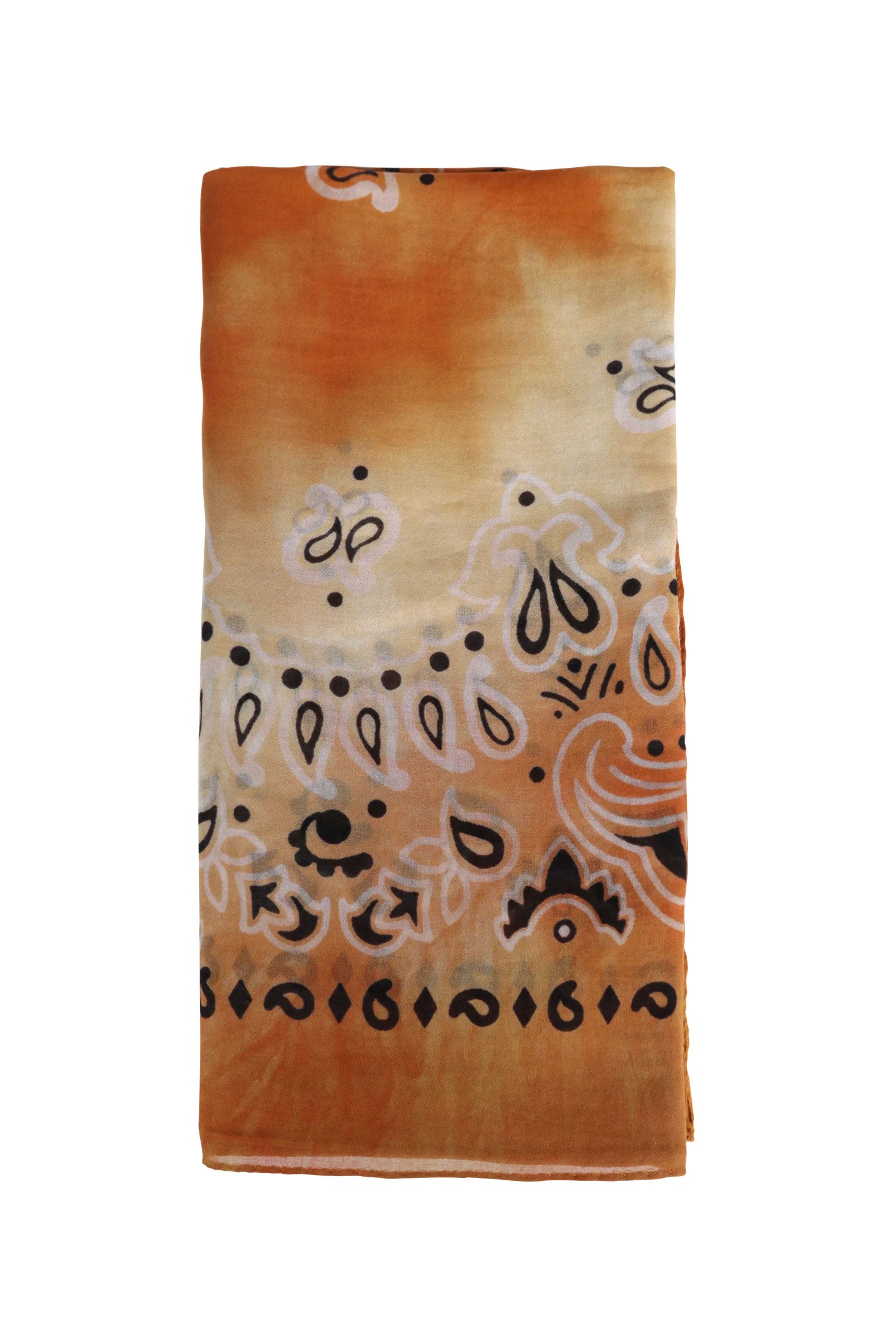 Paisley Print Cotton Scarf