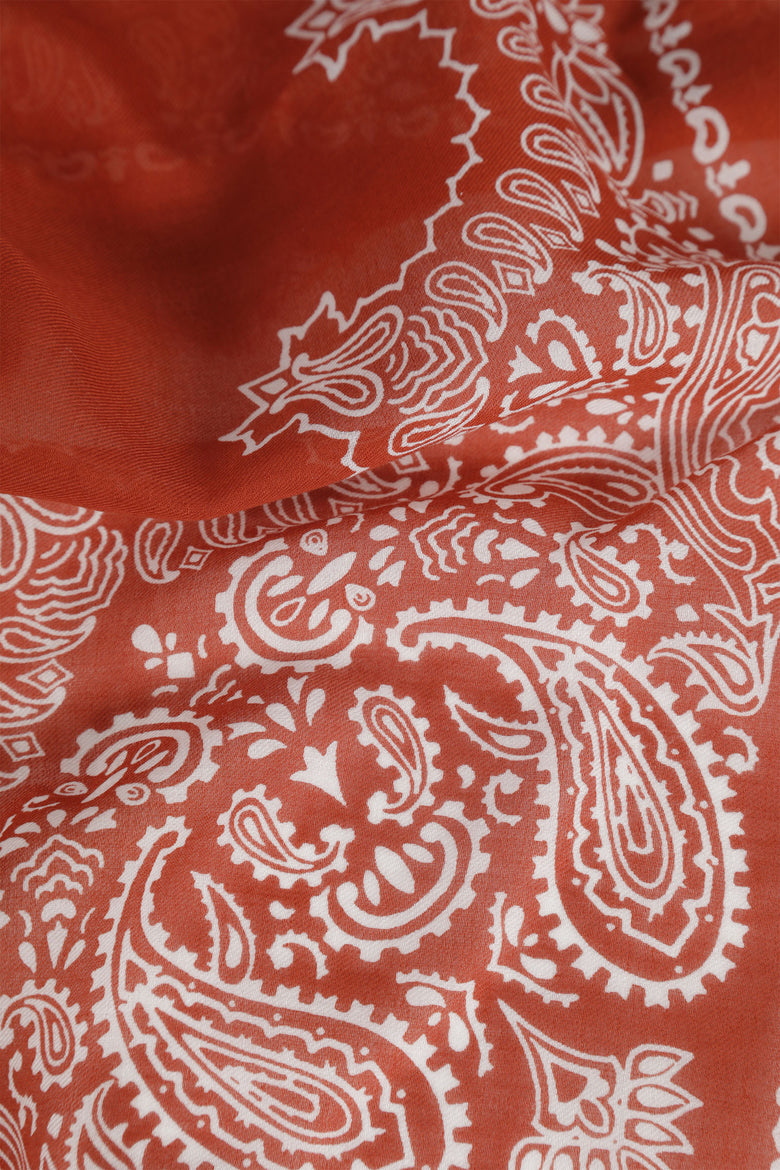 Cotton Paisley Stole
