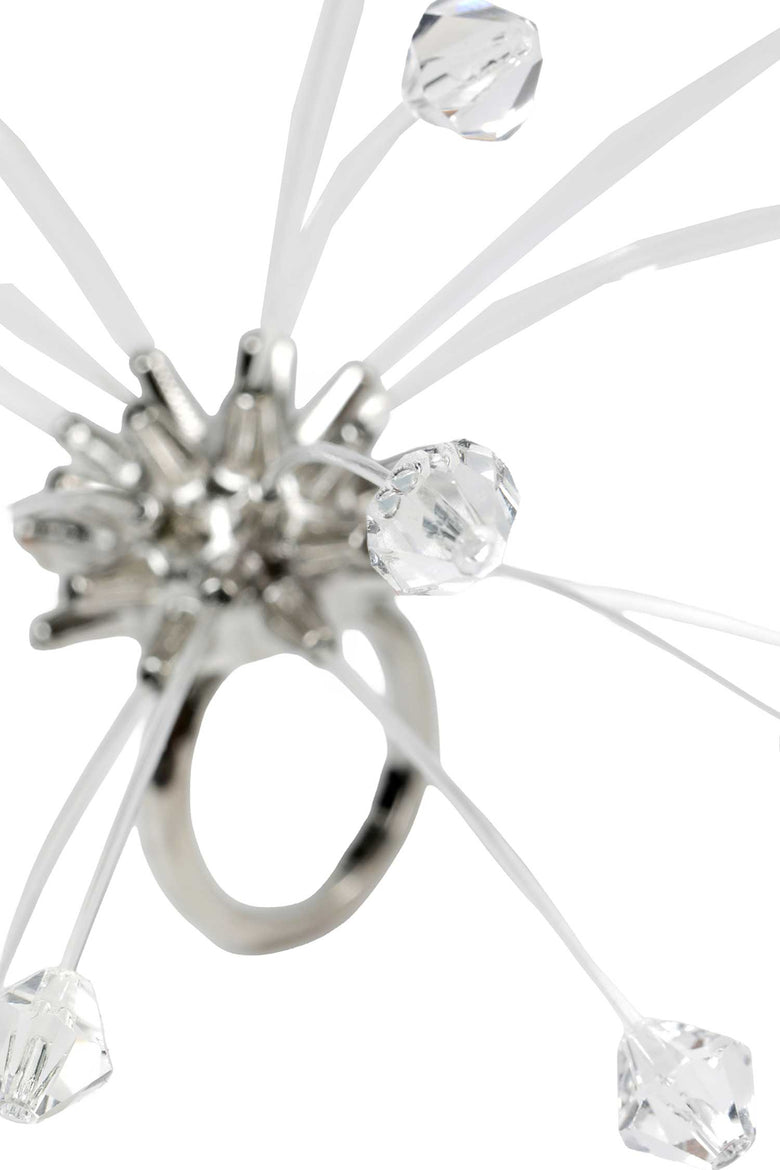 HUGO KREIT Crystal Ball Ring woman