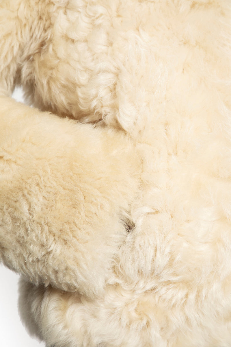 Collarless Shearling Jacket - Antonioli.eu