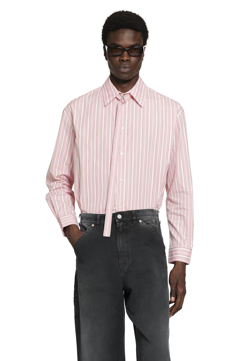 MARNI Striped Poplin Shirt man